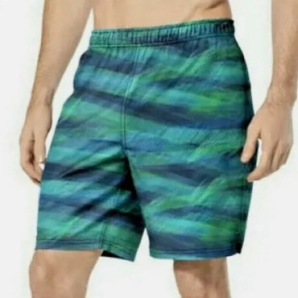 Speedo Diagonal Striped Volleytech Board Shorts